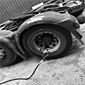 lorry tyre repair at Harwood